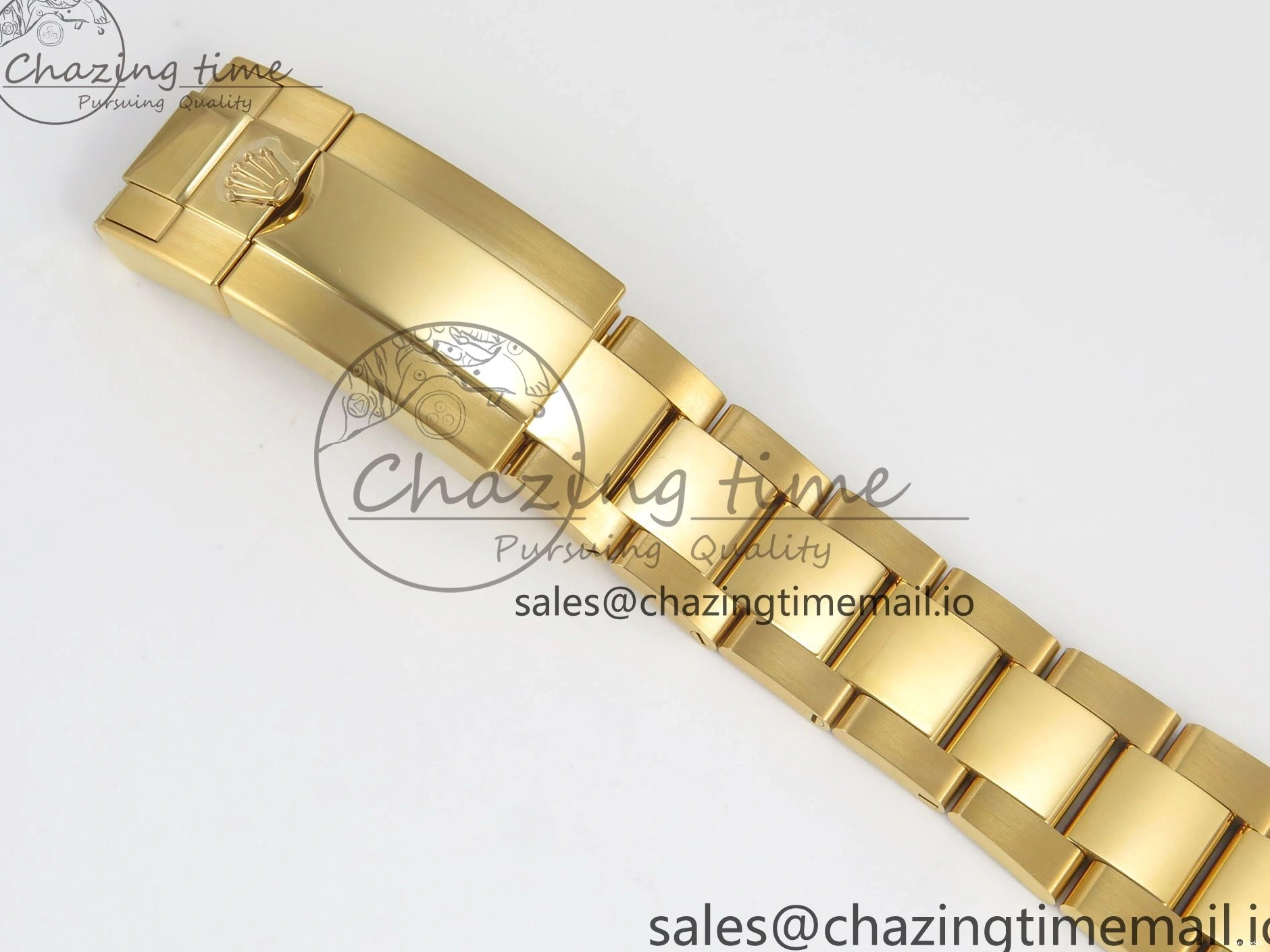 Bezel YG Crystals MPF SA4801 Skeleton Bracelet Custom 40mm Modded Green Dial Daytona on 0427